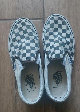 Кеди унісекс vans в клітинку чорно-білі