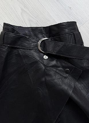 Шкіряна спідниця zara 2