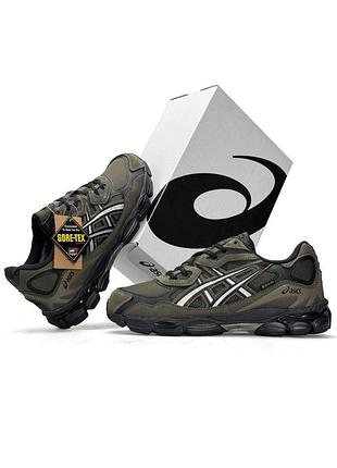 ❄️asics gel-nyc fur khaki black