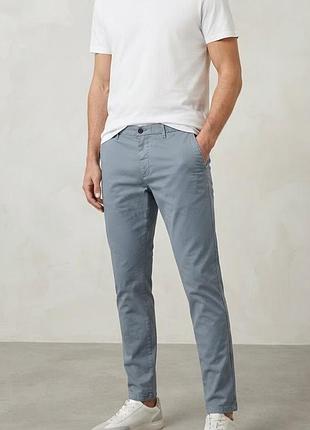Мужские брюки чинос denim co (slim fit) w34/l30 - идеальное состояние!