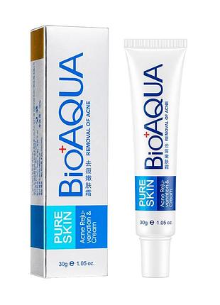 Концентрированный крем для лица bioaqua pure skin против акне и воспалений, 30 г