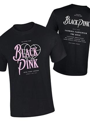 Футболка мерч blackpink bst hyde park london 2023, розмір l