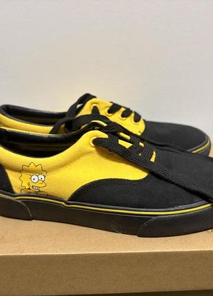 Кеди унісекс cropp the simpsons чорно-жовті текстильні