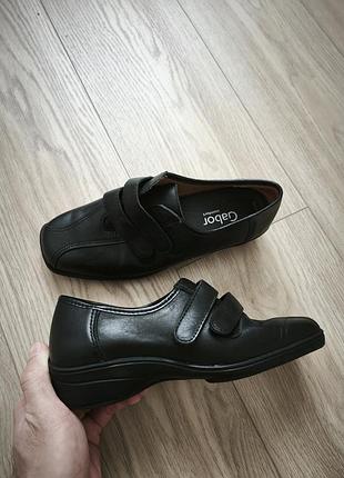 Туфлі жіночі gabor comfort чорні на липучках