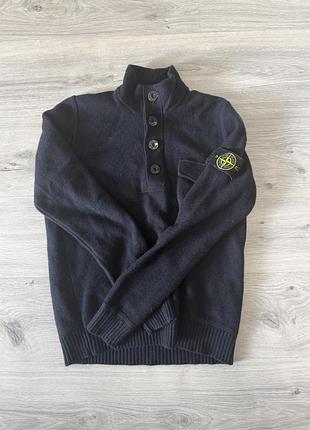 Светр чоловічий stone island чорний