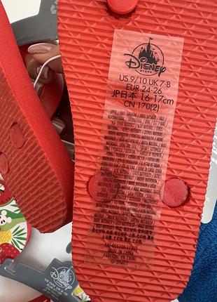 Яскраві дитячі в'єтнамки disney store mickey mouse flip flops - summer fun 6