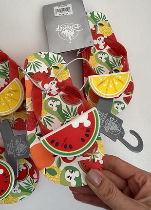 Яскраві дитячі в'єтнамки disney store mickey mouse flip flops - summer fun 7