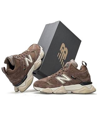 ❄️ new balance 9060 fur brown beige