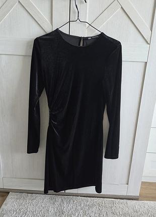 Платье велюровое zara