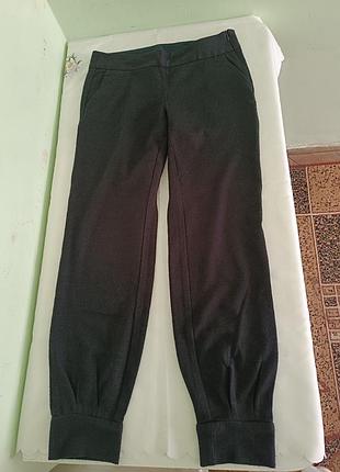 Брюки жіночі benetton теплі чорні s/m