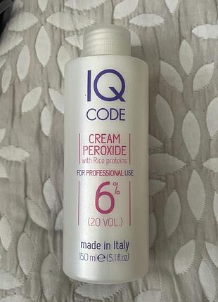Iq code cream peroxide 6% (20 vol.) об'ємом 150 мл