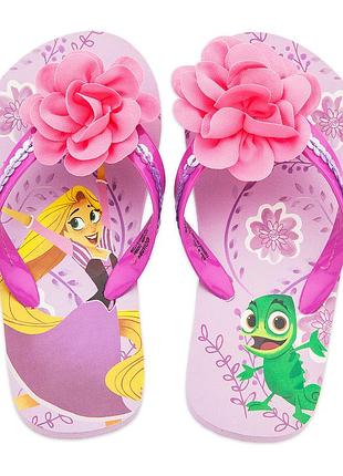 Фіолетові дитячі в'єтнамки для дівчаток disney store tangled (рапунцель)