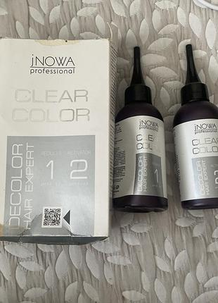 Засіб для видалення штучного пігменту inowa professional clear color decolor hair expert
