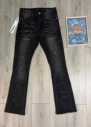 Джинси чоловічі purple brand flared jeans чорні
