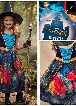 Костюм на хеллоуїн halloween відьмочка відьма сукня