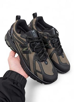 Чоловічі термо кросівки new balance 1906r хакі (gore-tex)❄️