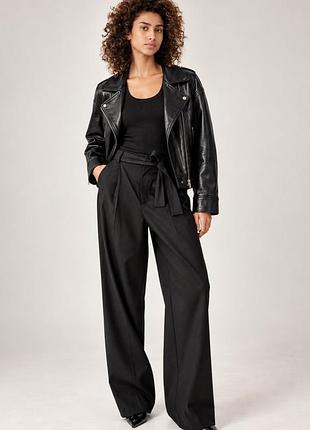 Чорні брюки zara розмір l, лімітована колекція до 50-річчя zаra!