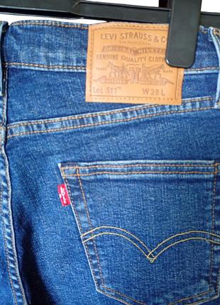 Шорти levi's 511 джинсові сині 3
