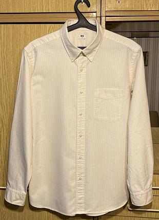 Рубашка uniqlo regular fit oxford shirt.оригинал.
