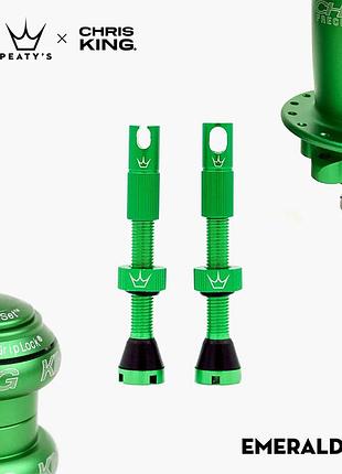 Ниппели peaty's x chris king tubeless valves, 42mm, emerald лучшая цена с быстрой доставкой по украине лучшая цена с быстрой