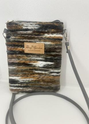 Затишна зимова дизайнерська сумка кросбоді bags garden
