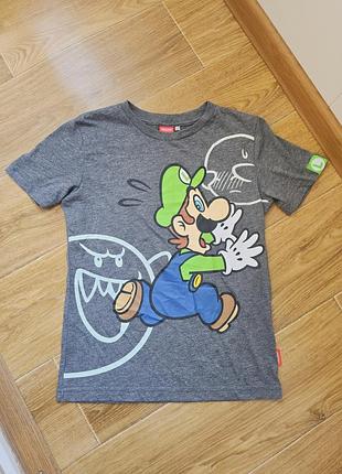 Футболка super mario luigi (рост 134-140 см, 9-10 лет