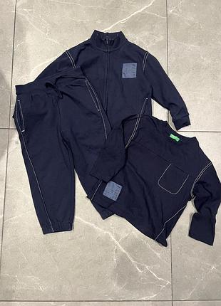 Спортивний костюм для хлопчика benetton синій