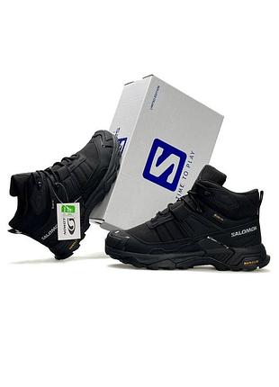 ❄️ salomon x ultra 4 mid fur black