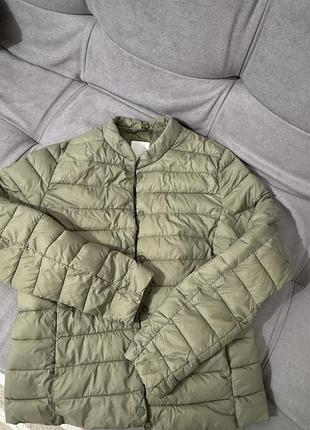 Куртка жіноча h&m оливкова 4
