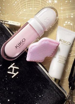 Набір для губ kiko milano holiday wonderlights santa’s secret lip care gift