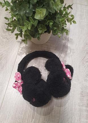 Теплые меховые ушки, наушники, головной убор для девочки 5-7 лет