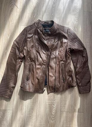 Куртка жіноча шкіряна superior new york коричнева s/m