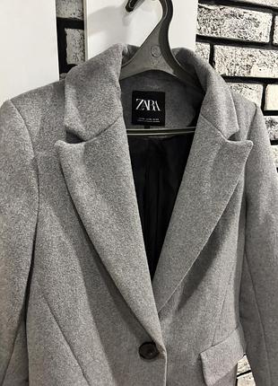 Пальто жіноче zara сіре