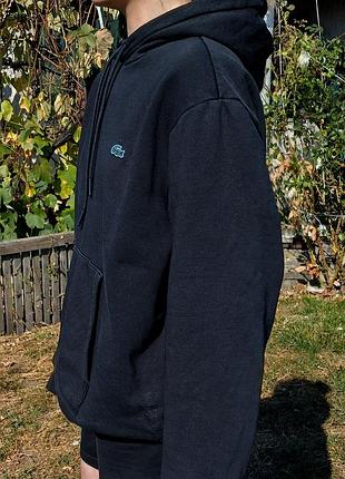 Черное худи lacoste (original, classic fit)
​ 3