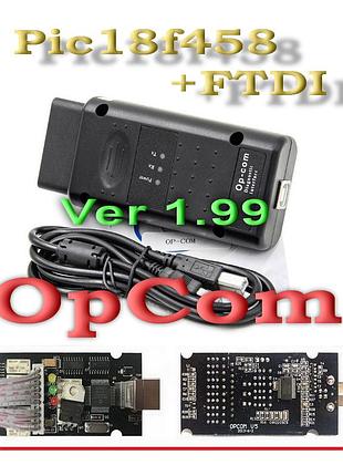 Opcom opel ver1.99 з pic18f45k80 чип ftdi obd2 для діагностики opelk