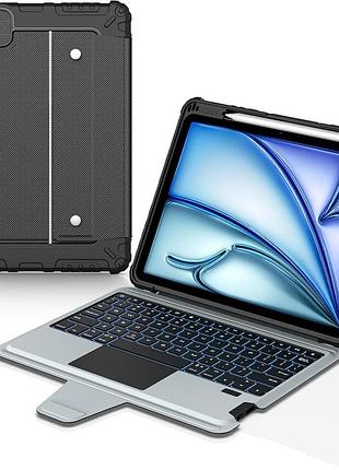 Захисний чохол з клавіатурою nillkin for ipad air 11 2024 10.9, 2020 air4 air5 pro чохол-клавіатура bluetooth