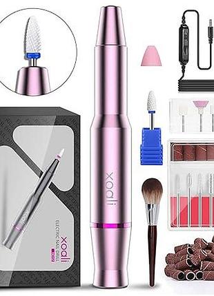 Фрезер для маникюра 12 в 1 xoali electric nail drill nd02 электрический фрезер для ногтей до 25000 об/мин