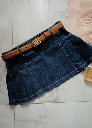 Юбка джинсовая мини 38-40 zara