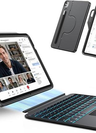 Чохол-клавіатура hou mate-12 french 12.9 inch ipad чохол зі знімною bluetooth-клавіатурою