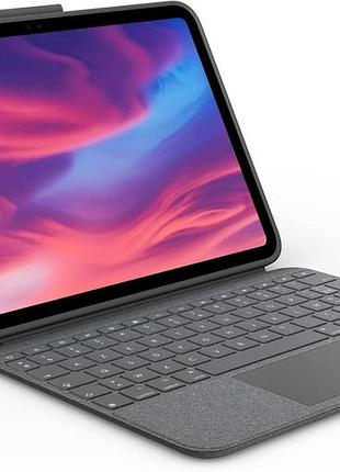 Чехол-клавиатура для ipad 10 logitech combo touch съемная чехол-клавиатура для ipad с тачпадом и подсветкой