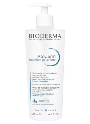 Крем-гель для атопічної шкіри atoderm intensive gel-cream від bioderma 500 мл
