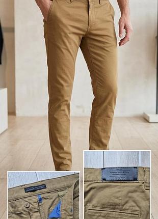 Мужские чиносы zara man - цвет тауп/масла - размер 44 (eur) / 34 (usa)