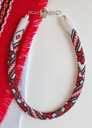 Украшение из бисера колье-джгут "всесвит"
