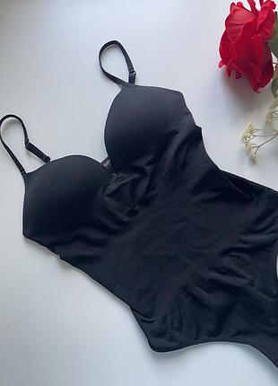 Еластичне чорне боді h&m