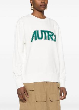 Жіночий бавовняний світшот кофта autry big logo sweatshirt - m