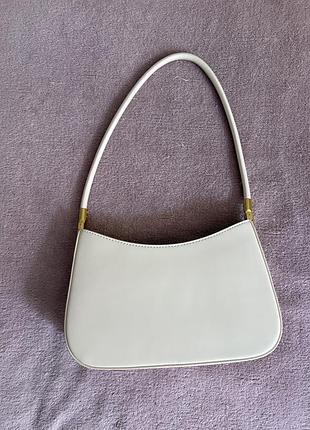 Сумка runa bags, молочно-бежева, натуральна шкіра