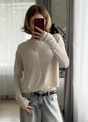 Жіночий светр pull&bear бежевий
