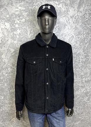 Levis куртка xl размер вельветовая черная на меху