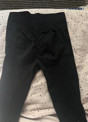 Лосіни жіночі чорні з пушап ефектом