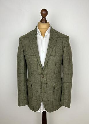 Polo ralph lauren linen\wool check blazer сучасний піджак в клітку поло ральф лорен